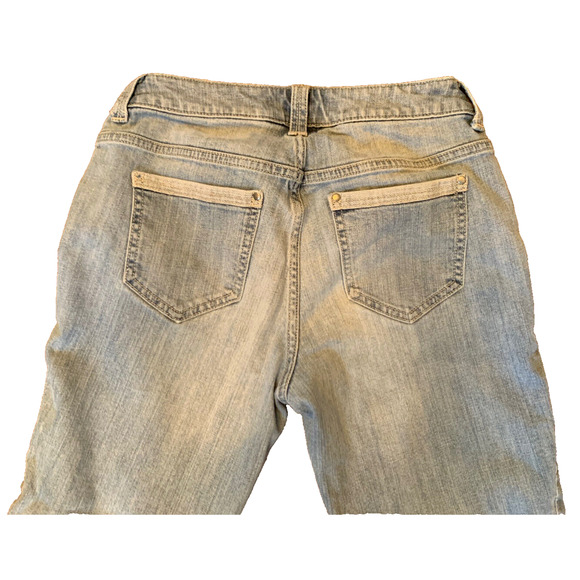 Chicos Capri Jeans Womens 0 (4) Platinum Denim Ultimate Fit Slim Leg Trousers - Picture 5 of 14